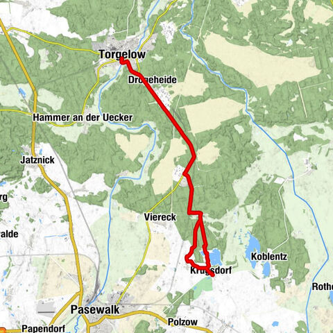 Dorfkirche Krugsdorf - Christuskirche - Taubenschlag - Krugsdorf