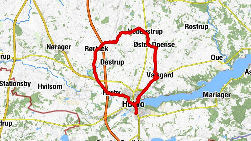 Vikingeparken Hobro - Hobro - Horsø Huse - Hørby Kirke