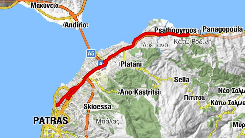 Πάτρα - Γλυφάδα - Αγιος Γεώργιος - Άγιος Παντελεήμονας