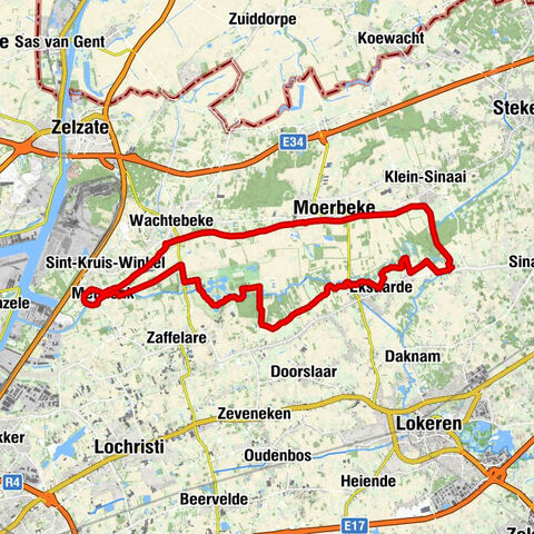 Ommegangkapel XI - Ommegangkapel XII - Sint-Baafskerk - Moerbeke