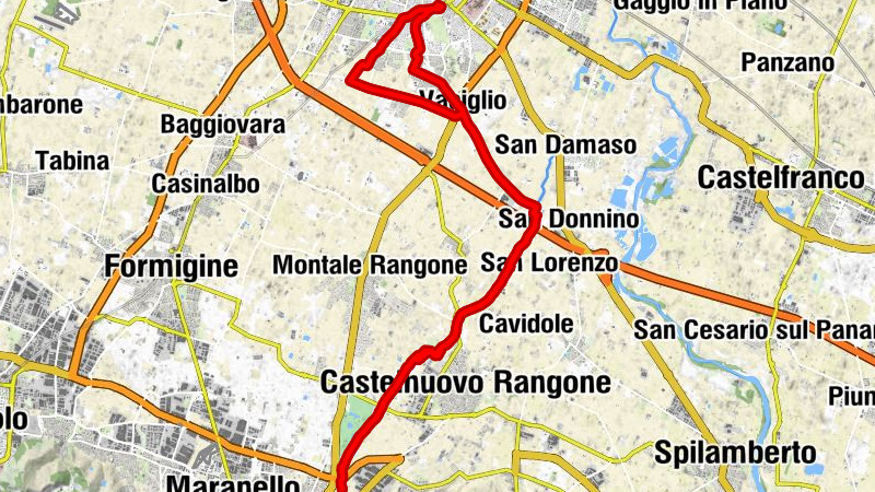 Modena Piazza Manzoni - Modena - Madonna Pellegrina - Castelnuovo Rangone