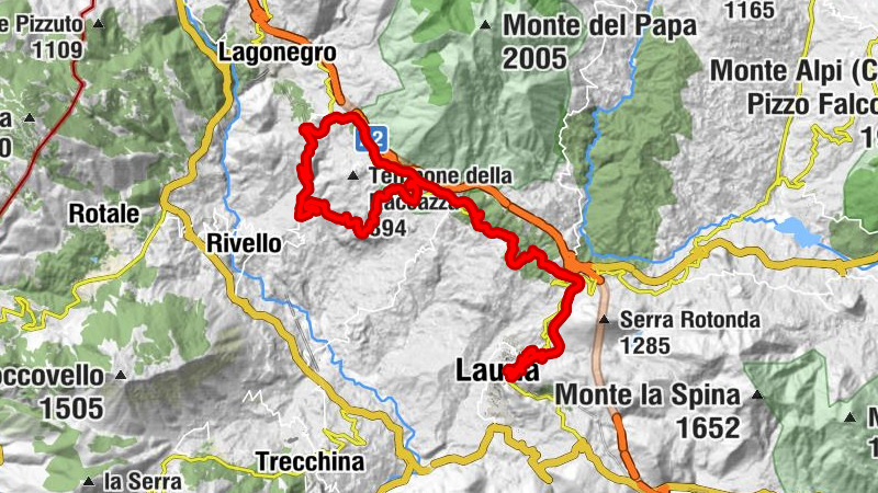 Lauria - Lauria Superiore - Panaino - Valico dei Cerri