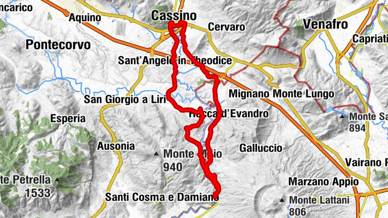 Sant'Ambrogio sul Garigliano - Cassino - Rocca d'Evandro