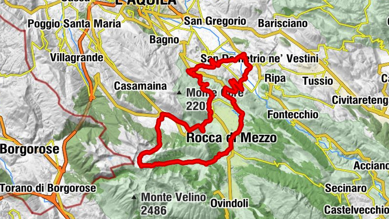 San Demetrio de' Vestini - Chiesa dell'Annunziata - Rifugio Vincenzo Sebastiani - Vado di Pezza