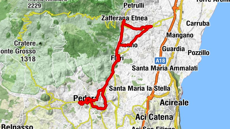 Santa Venerina - Chiesa di Maria Santissima del Rosario - Basilica di Santa Caterina d'Alessandria - Chiesa di Maria Santissima del Carmelo