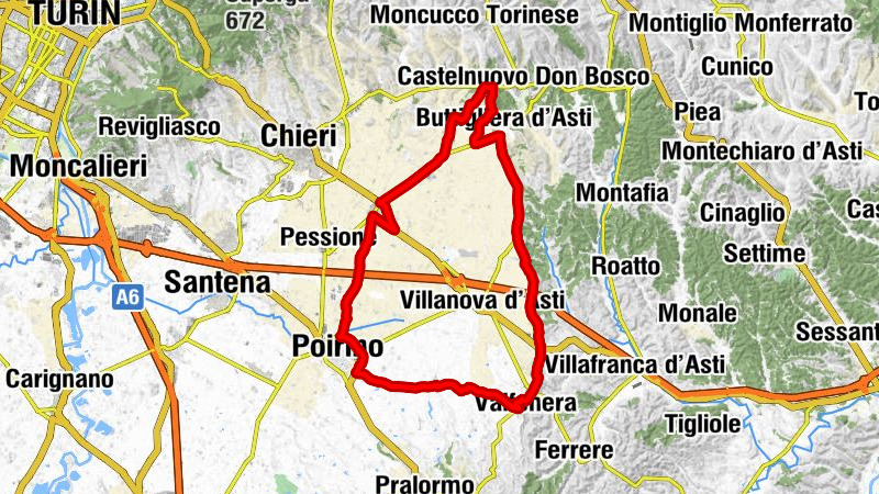 Valfenera - La Grangia - San Rocco - Madonna della Rovere