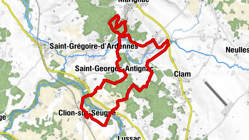 Clion-sur-Seugne - La Boissarde - Saint-Georges-Antignac - Église Saint-Pierre