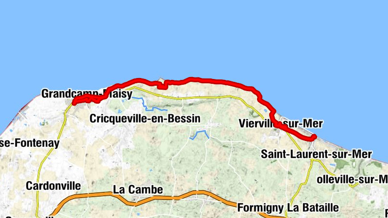 Grandcamp-Maisy - Le Pont du Hable - Saint-Pierre-du-Mont - Vierville-sur-Mer