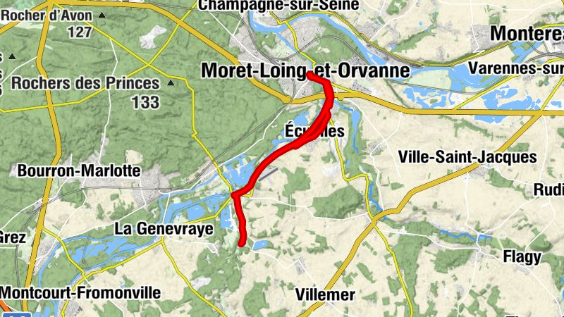 Épisy - Auberge de l'Écluse - Moret-Loing-et-Orvanne - Église Saint-Rémi