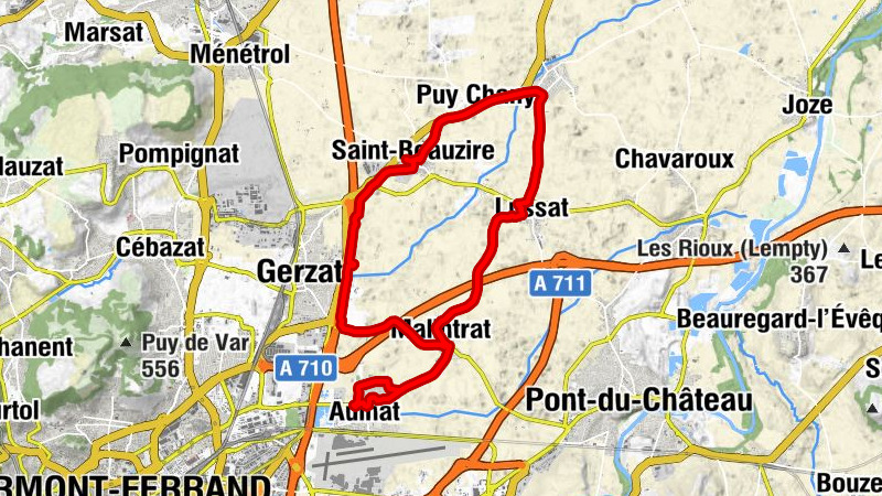 Saint-Beauzire - Puy Chany - Chappes - Lussat