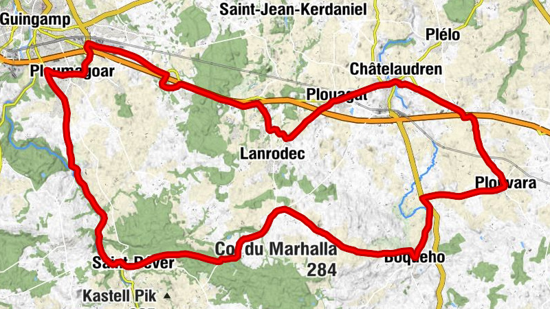 Kersteun - Église Saint-Pierre et Saint-Paul - Col du Marhalla - Kermabon