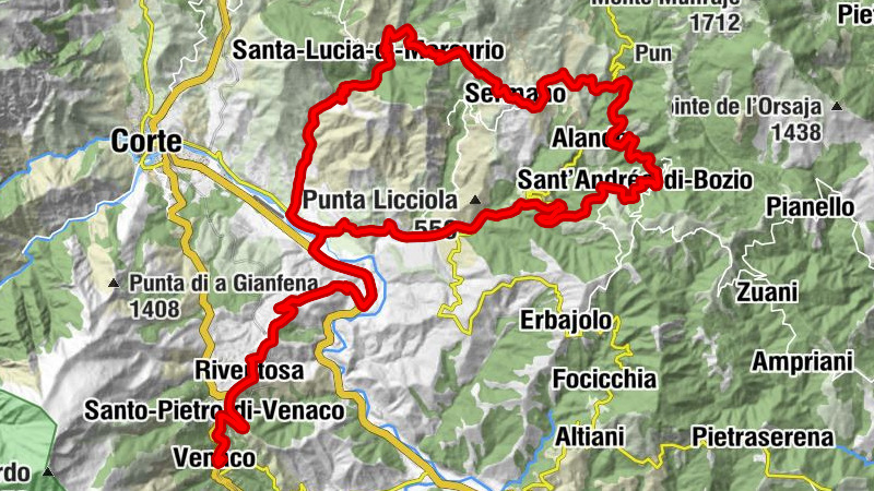 Venaco - Église Saint-Michel - Église Saint-Antoine - Chapelle Saint-Antoine