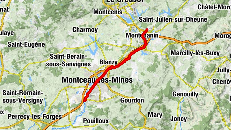 Montchanin - Le crêpuscule - Église Notre-Dame-de-l'Assomption - Montceau-les-Mines