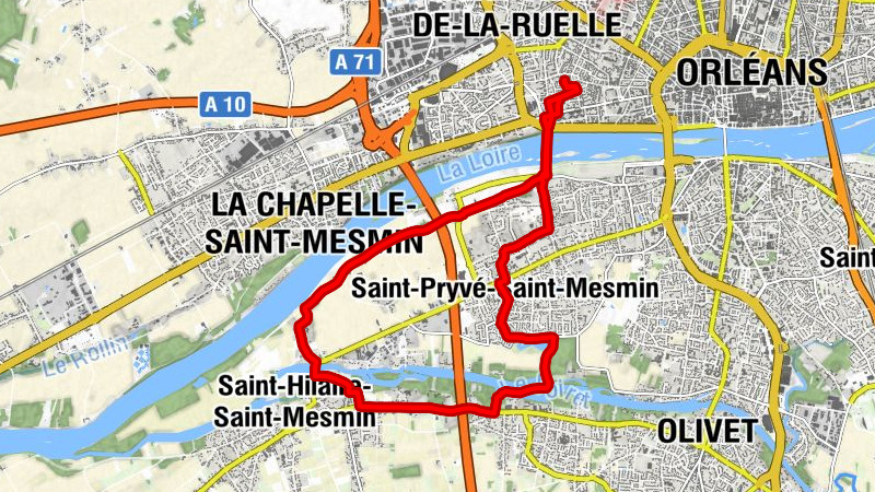 Orléans - La Chapelle-Saint-Mesmin - Saint-Hilaire-Saint-Mesmin - Église Saint-Privat