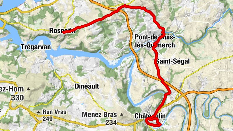 Rosnoën - Église du Sacré-Cœur - Chapelle de St Louis - Pen Al Daguer