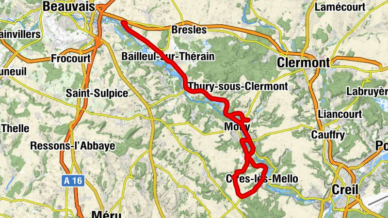 Église Saint-Denis - Le Cheval Blanc - Église Saint-Félix - Église Saint-Léger