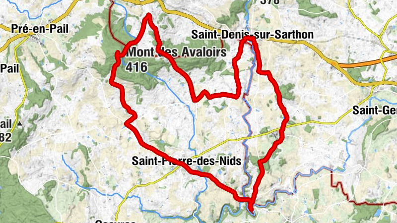 Saint-Denis-sur-Sarthon - Mont des Avaloirs - Église Saint-Céneri - Au père tranquille