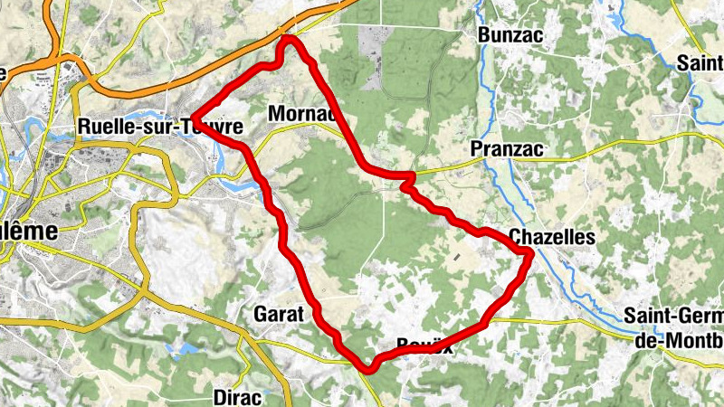 Ruelle-sur-Touvre - Le Pontil - La Leche - La Fontaine des Riffauds