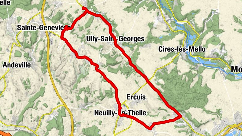 Église Saint-Martin - Cauvigny - Chapelle Sainte-Restitute de Châteaurouge - Église Saint-Georges