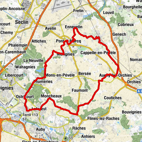 Ostricourt - Église Saint-Vaast - Église Saint-Martin - Église Saint-Quentin