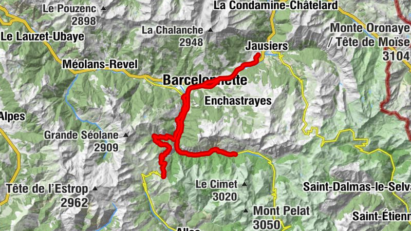 Briançon - Barcelonnette - Refuge du Col d'Allos - Église Saint-Laurent