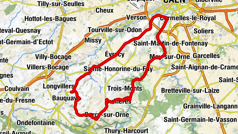 Le Mesnil-au-Grain - Butte du Moulin à Vent - Église Saint-Martin - Église Notre-Dame de l'Assomption