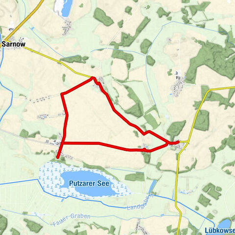 Löwitz - Sophienhof - Putzar - Neu Putzar