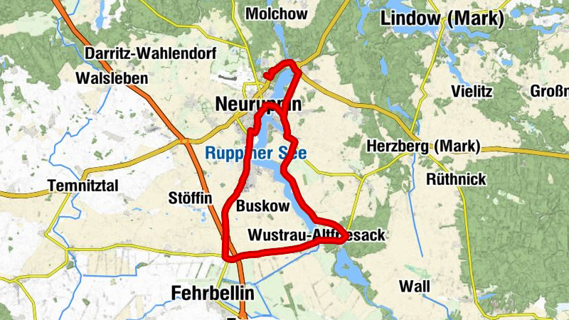 Alt Ruppin - Gildenhall - Neuruppin - Dorfkirche Gnewikow