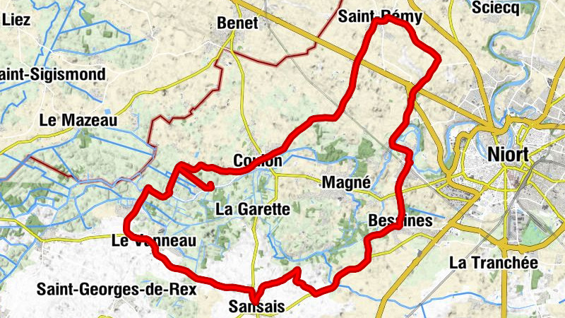 Le Bas des Marais Gonds - Le Grand Coin - Église Saint-Eutrope - Église Sainte-Marie-Madeleine