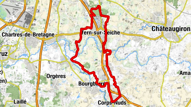 Le Pré Auffray - Le Bas des Landes - Le Chateau Branlant - Corps-Nuds