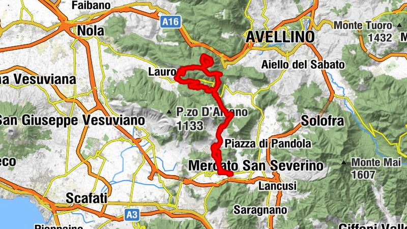 Costa - Castel San Giorgio - Monteforte Irpino - Monte Faito