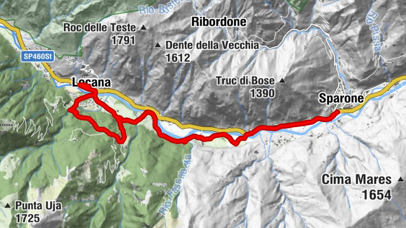 Sparone - Apparè - Calsazio - Nosé