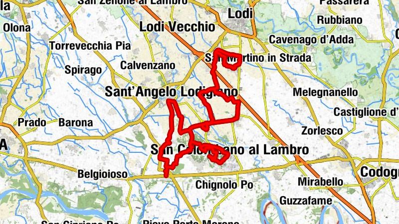 Santa Cristina - Osteria La Petrarca - Collina della Croce - San Colombano al Lambro
