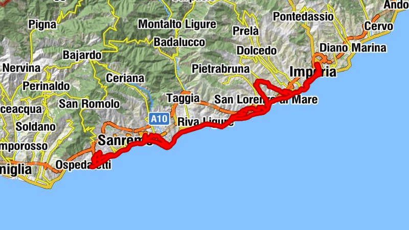 Imperia - Chiesa di Santo Stefano - Santuario di Nostra Signora del Buon Consiglio - Punta Mucchio di Scaglie