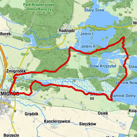 Żmigród - Żmigródek - Żmigród-Wodociągi - Grodzisko