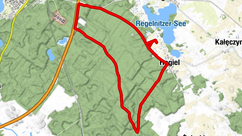 powiat ełcki - Regiel - Ełk