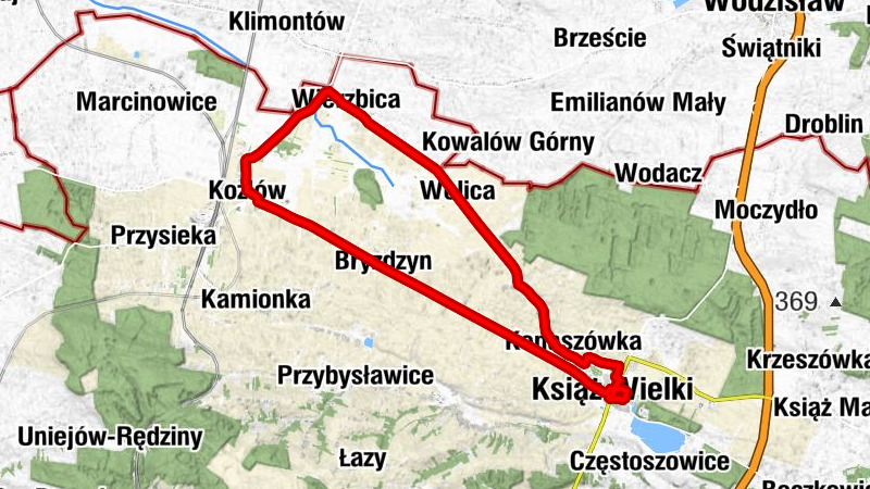 Książ Wielki - Wysiołek - Kozia Ulica - Kościół pw. Świętego Wojciecha Biskupa i Męczennika w Książu Wielkim