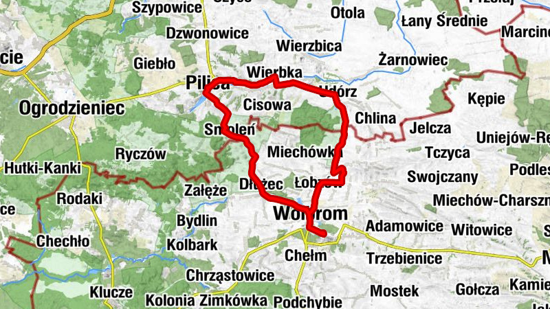 Wolbrom - Kościół pw. Niepokalanego Poczęcia Najświętszej Maryi Panny w Wolbromiu - Kaplica pw. Najświętszej Maryi Panny Częstochowskiej - Kościół pw. Podwyższenia Krzyża Świętego