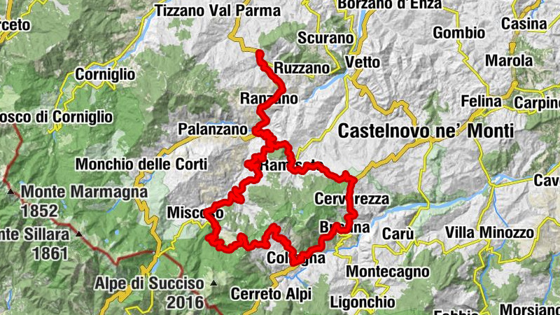 Lagrimone - Celso - Chiesa di Succiso - Sparvara