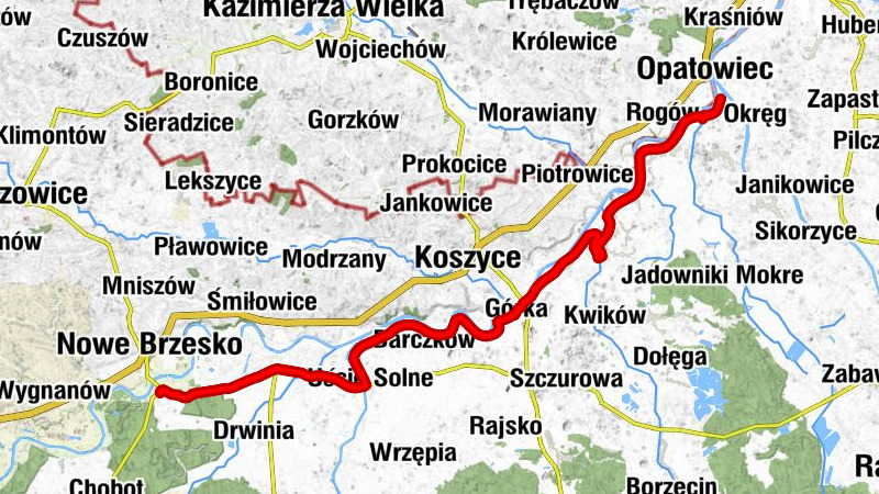 Błonie - Powabno - Budzisko - Jazy