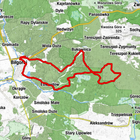 Biłgoraj - Wola Mała - Teodorówka