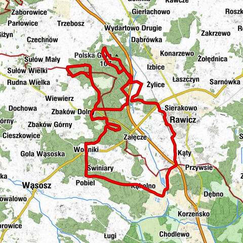 Rawicz - Wodniki - Kąkolno