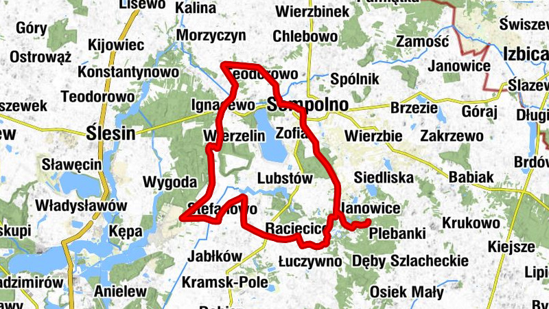 Lesiska - Sompolno - Biele - Dziadak