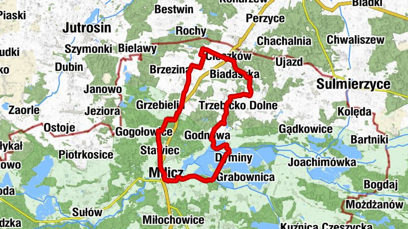 Kościół pw. Chrystusa Króla - Milicz - Kościół pw. świętego Macieja - Wzgórza Cieszkowskie