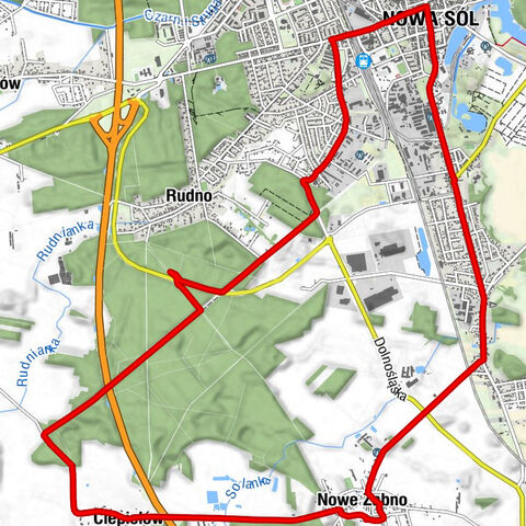 Nowe Żabno - Stare Żabno - Nowa Sól - Zatorze