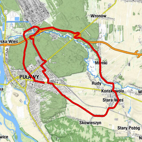 Osiedle Kaniowczyków - Osiedle Niwa - Puławy - Kościół pw. Znalezienia Krzyża Świętego i Świętego Andrzeja Apostoła w Końskowoli