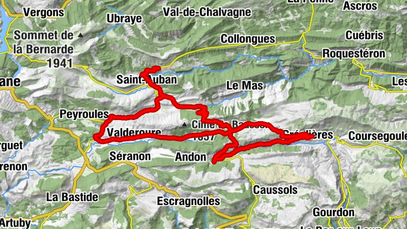 Saint-Auban - Église Notre-Dame-de-l'Assomption - Église Sainte-Anne - Col des Lattes