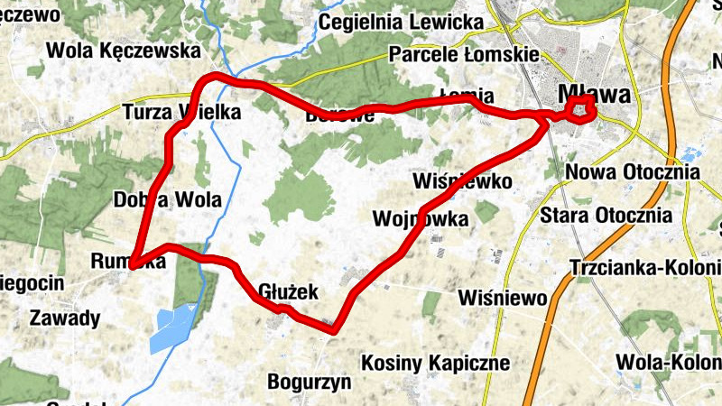 Rumoka - Kościół pw. Świętego Stanisława Kostki - Mława - Kościół pw. Świętej Trójcy w Mławie