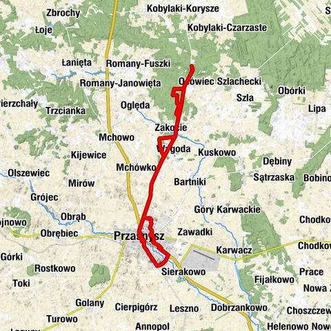 Przasnysz - Kościół Wniebowzięcia Najświętszej Maryi Panny w Przasnyszu - Karbówko - Wygoda