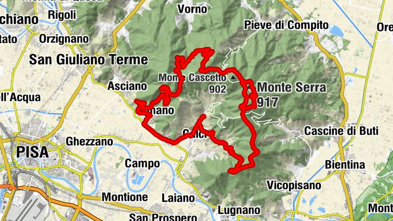 Castelmaggiore - Monte Serra - Monte Cimone - Sasso della Dolorosa